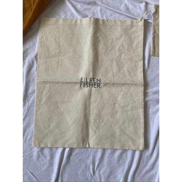 Set Of 7 Branded Drawstring Dust Bags - TOMS Eileen Fisher Rowenta Brighton & Mo - Picture 6 of 14